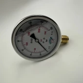 Manometre Gliserinli Alttan Çıkışlı Q100 - 0 - 160 Bar 1/2 - 5