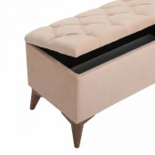 Zümre Sandıklı Puf Açık Kahve Yatak Odası Ayak Ucu Oturma Odası Antre - 3