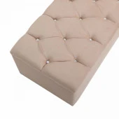 Zümre Sandıklı Puf Açık Kahve Yatak Odası Ayak Ucu Oturma Odası Antre - 4