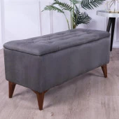 Zümre Sandıklı Puf Gri Yatak Odası Ayak Ucu Oturma Odası Antre - 1