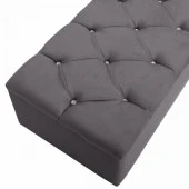 Zümre Sandıklı Puf Gri Yatak Odası Ayak Ucu Oturma Odası Antre - 4