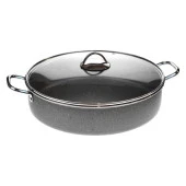 Mehtap Granit Kısa Tencere 40 CM Karnıyarık Tencere Ekstra Derin thumbnail 1