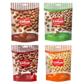 Tadım Badem-Antep Fıstığı-Yer Fıstığı-Fındık İçi 180 gr 4 lü Karma Paket - 1
