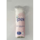 İPEK PAMUK DİSK MAKYAJ TEMİZLEME PEDİ 70 LİKX10 ADET - 1