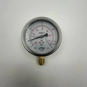 Manometre Gliserinli Alttan Çıkışlı Q63 - 0 - 6 Bar 1/4 thumbnail 3