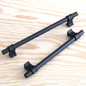 Hisar 192 mm Siyah Kulp Mobilya Çekmece Mutfak Dolap Kapak Dolabı Kulbu Kulpları Kulpu Metal 19.2 mm thumbnail 2