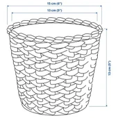 IKEA Fridfull Hasır Rattan Saksı Su Sümbülü 12 cm thumbnail 4