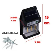 Sensörlü Güneş Enerjili Dış Aydınlatma Yeni Nesil Ampül Sensörlü Sarı Işıklı Aplik 15 W Portatif Fener Lamba - 4