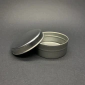 100 cc Metal Kutu  - Gümüş Teneke Kutu- Metal Mum Kutusu 7,3mmx3,1mm  x 5 Adet thumbnail 1