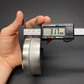 100 cc Metal Kutu  - Gümüş Teneke Kutu- Metal Mum Kutusu 7,3mmx3,1mm  x 5 Adet thumbnail 2