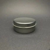 100 cc Metal Kutu  - Gümüş Teneke Kutu- Metal Mum Kutusu 7,3mmx3,1mm  x 5 Adet thumbnail 3