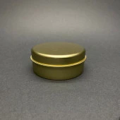 100 cc Metal Kutu  - Gold Teneke Kutu- Metal Mum Kutusu 7,3mmx3,1mm  x 5 Adet thumbnail 3