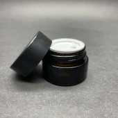 5 cc Cam Amber Krem Kavanozu  - Kapak İçi Contalı- Kahverengi Krem Kavanozu  x 10 Adet - 5