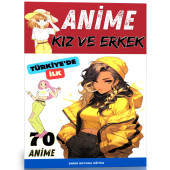 Anime Kız ve Erkek Boyama Kitabı - 1