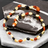 Bebek Damla Kehribar Diş Kolye thumbnail 2