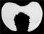 Beyaz Renkli Küçük Boy Bebek Melek Kanadı 25x45 cm thumbnail 2