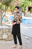 Maresiva 8283 Siyah Tam Kapalı Tasarım Tesettür Mayo - 8