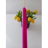 qosrix Pembe Fuşya Şamdan Mumu 1. Kalite Doğal Kokulu Uzun Çubuk Konik Mum Dekoratif 1 Adet thumbnail 1