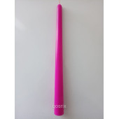 qosrix Pembe Fuşya Şamdan Mumu 1. Kalite Doğal Kokulu Uzun Çubuk Konik Mum Dekoratif 1 Adet thumbnail 4