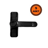 5 Adet Pvc Kapı Pencere Emniyet Çocuk Kilidi Düğmeli Siyah - 1