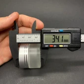 20 cc Buzlu Cam Krem Kavanoz  - Gümüş Kapaklı İç Contalı - 20ml Buzlu Cam Krem Kavanoz  x 10 Adet thumbnail 2