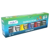 Miart Parmak Boya 6 Lı Set 30 ML 6 Renk Parmak Boyası - 1