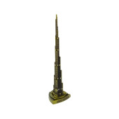 Vintage Metal Burj Khalifa Biblo Antik Bronz 25 Cm - 3