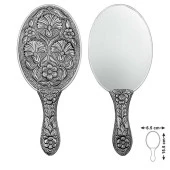 Himarry 925 Ayar Gümüş Karanfil Motifli El Aynası - 1