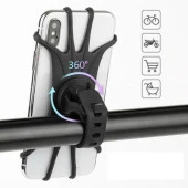 Universal Bisiklet Motosiklet Çocuk Arabası Silikon 360 Derece Telefon Tutucu Tüm Modellerle Uyumlu (34) - 1