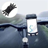 Universal Bisiklet Motosiklet Çocuk Arabası Silikon 360 Derece Telefon Tutucu Tüm Modellerle - 9