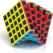 2 SET VIP PROFESSIONAL QY SPEED CUBE CORBON FİBER CUBE VIP 2Lİ SET 4X4 5X5 ZEKA KÜPÜ RUBİKS CUBE - 3