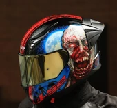 LS2 Rapıd 2 Race Zombıe Fullface Motosiklet Kaskı Gold Camlı - 1