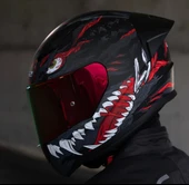 LS2 Rapıd 2 Race Kaıju Fullface Motosiklet Kaskı Kırmızı Camlı - 1