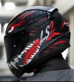 LS2 Rapıd 2 Kaıju Kapalı Motosiklet Kaskı Siyah Camlı thumbnail 3