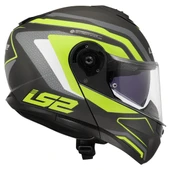 LS2 Strobe 2 Phantom Neon Sarı Çene Açılır Motosiklet Kaskı - 5
