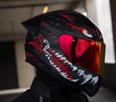 LS2 Rapıd 2 Race Kaıju Fullface Motosiklet Kaskı Kırmızı Camlı - 2