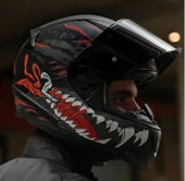 LS2 Rapıd 2 Kaıju Kapalı Motosiklet Kaskı Siyah Camlı thumbnail 4