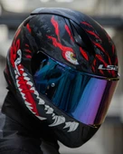 LS2 Rapıd 2 Kaıju Kapalı Motosiklet Kaskı Gökkuşağı Camlı thumbnail 1