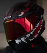 LS2 Rapıd 2 Race Kaıju Fullface Motosiklet Kaskı Kırmızı Camlı - 3
