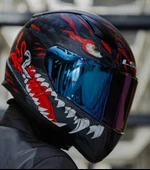 LS2 Rapıd 2 Kaıju Kapalı Motosiklet Kaskı Gökkuşağı Camlı thumbnail 2