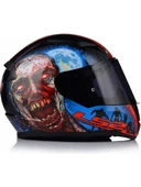 LS2 Rapıd 2 Zombıe Fullface Motosiklet Kaskı Siyah Camlı - 2