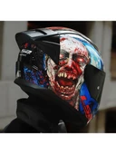 LS2 Rapıd 2 Race Zombıe Fullface Motosiklet Kaskı Siyah Camlı - 3