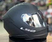 LS2 Stream 2 Mat Siyah Full Face Motosiklet Kaskı Gri Camlı thumbnail 3