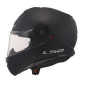 LS2 Strobe 2 Mat Siyah Çene Açılır Motosiklet Kaskı thumbnail 2