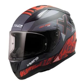 LS2 Rapıd 2 Xtreet Full Face Motosiklet Kaskı Mat Siyah-kırmızı - 1
