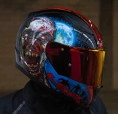 Ls2 Rapıd 2 Zombıe Fullface Motosiklet Kaskı Kırmızı Camlı thumbnail 2