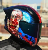 LS2 Rapıd 2 Race Zombıe Fullface Motosiklet Kaskı Gökkuşağı Camlı - 2
