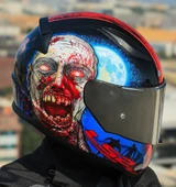 Ls2 Rapıd 2 Zombıe Fullface Motosiklet Kaskı Gri Camlı - 3