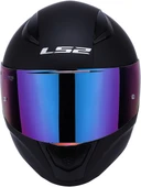 Ls2 Rapıd 2 Mat Siyah Kapalı Motosiklet Kaskı Gökkuşağı Camlı thumbnail 3