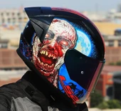 LS2 Rapıd 2 Race Zombıe Fullface Motosiklet Kaskı Gökkuşağı Camlı - 3